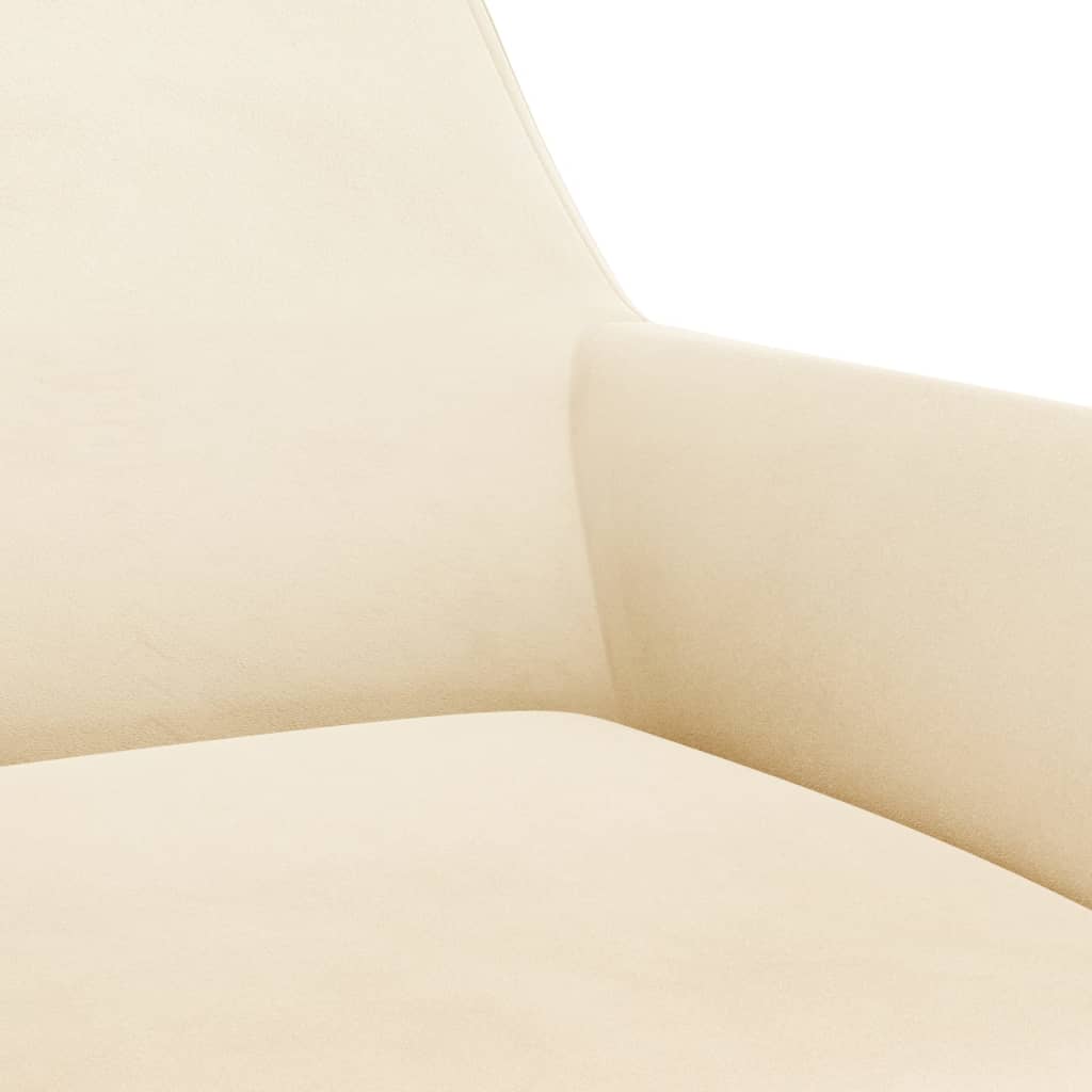 Dining Chairs 6 pcs Cream Velvet