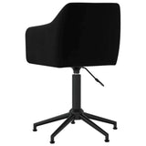 Swivel Office Chair Black Velvet - 45-Degree Angle