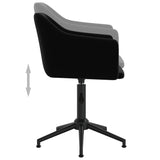 Swivel Office Chair Black Velvet