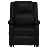 Stand up Massage Chair Black Faux Leather - Top-Down View