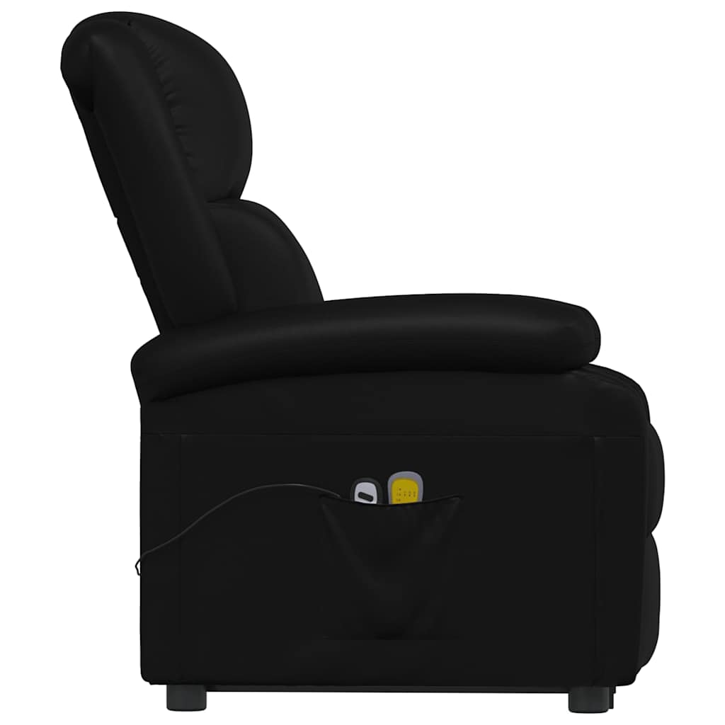 Stand up Massage Chair Black Faux Leather