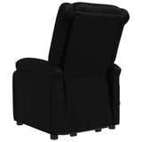 Stand up Massage Chair Black Faux Leather - Rear View