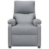 Stand up Recliner Chair Light Grey Fabric
