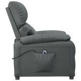 Stand up Recliner Chair Dark Grey Fabric - 45-Degree Angle