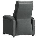 Stand up Recliner Chair Dark Grey Fabric - Rear View