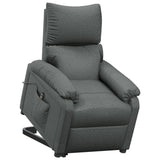 Stand up Recliner Chair Dark Grey Fabric
