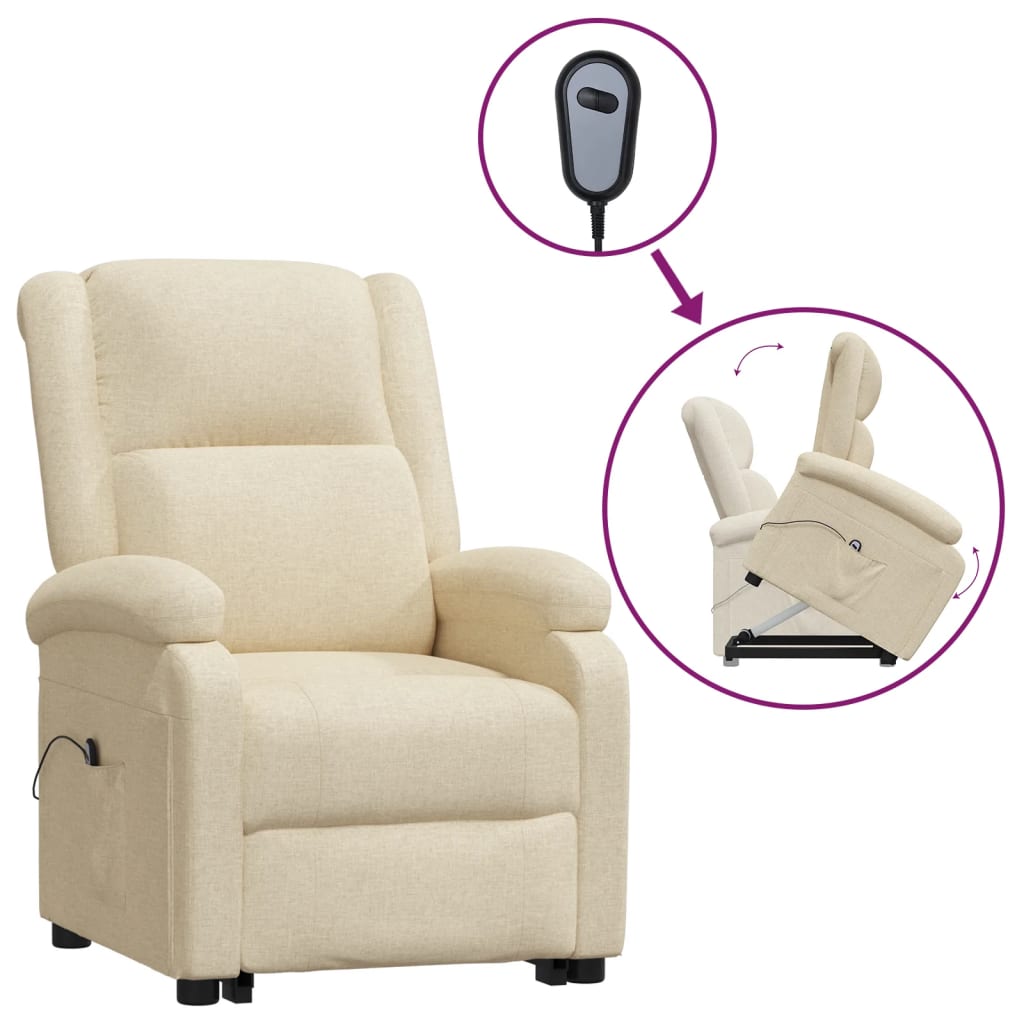 Stand up Chair Cream Fabric