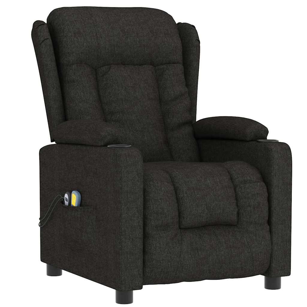 Stand up Massage Chair Black Fabric