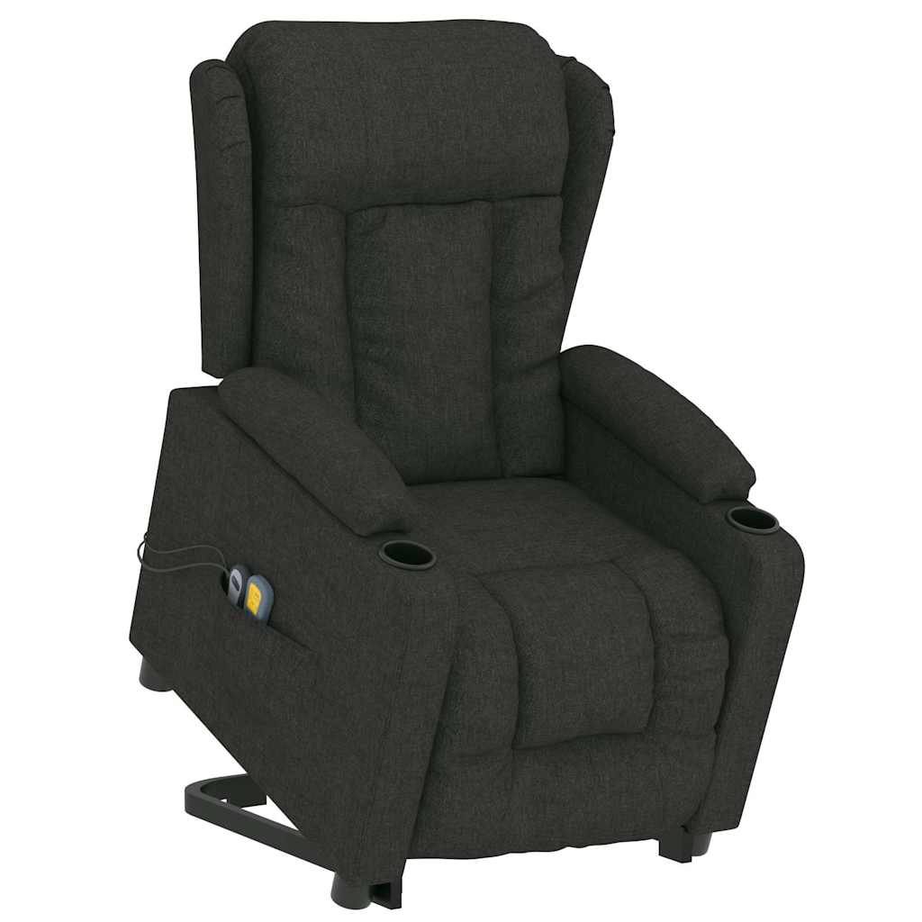 Stand up Massage Chair Black Fabric