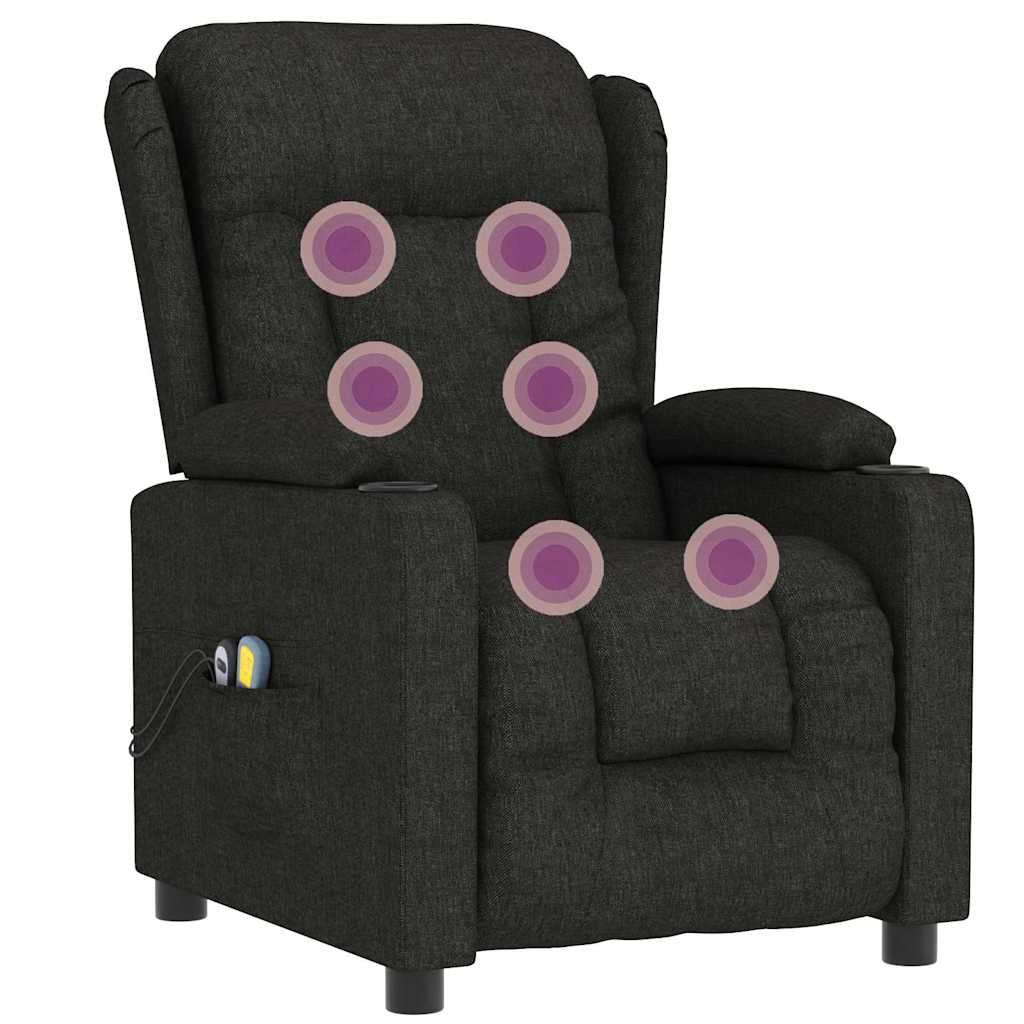 Stand up Massage Chair Black Fabric