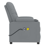 Stand up Massage Chair Light Grey Fabric