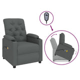 Stand up Massage Chair Dark Grey Fabric - Front View