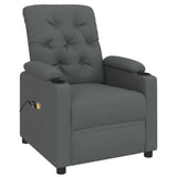 Stand up Massage Chair Dark Grey Fabric - Side View