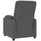Stand up Massage Chair Dark Grey Fabric - Close-Up Angle