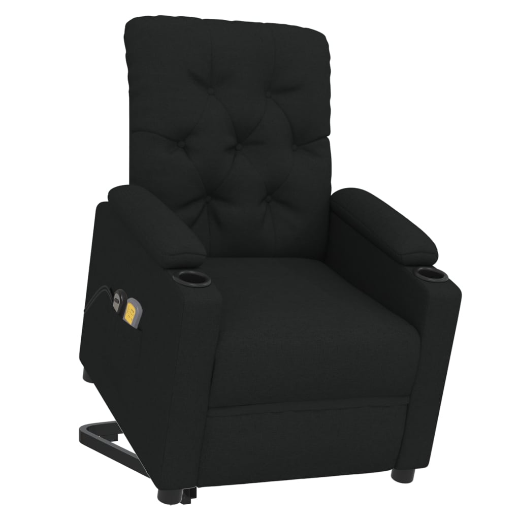 Stand up Massage Chair Black Fabric