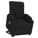 Stand up Massage Chair Black Fabric - Top-Down View