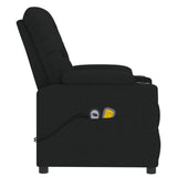 Stand up Massage Chair Black Fabric - Rear View