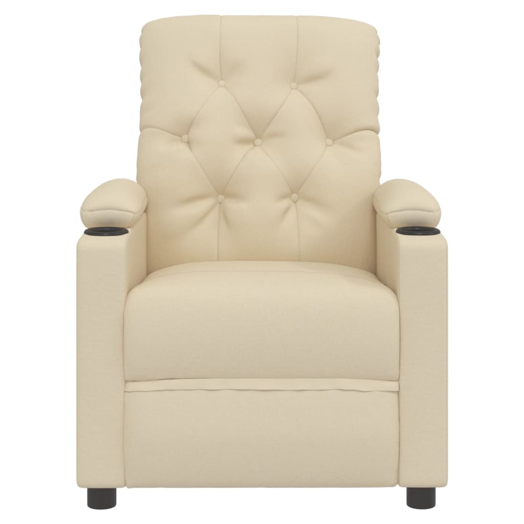 Stand up Massage Chair Cream Fabric