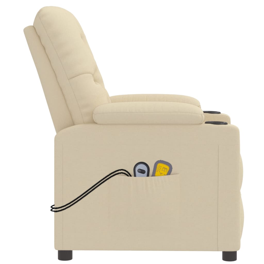 Stand up Massage Chair Cream Fabric