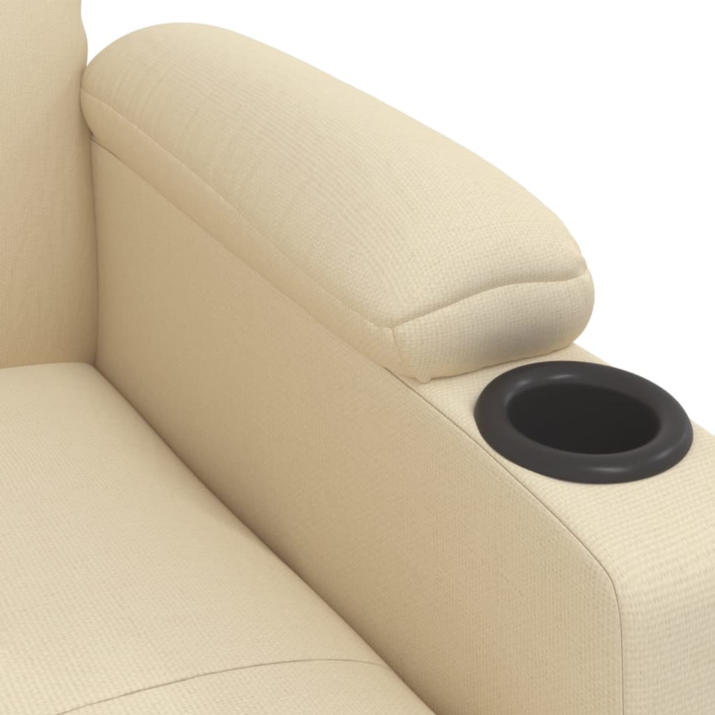 Stand up Massage Chair Cream Fabric