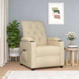 Stand up Massage Chair Cream Fabric