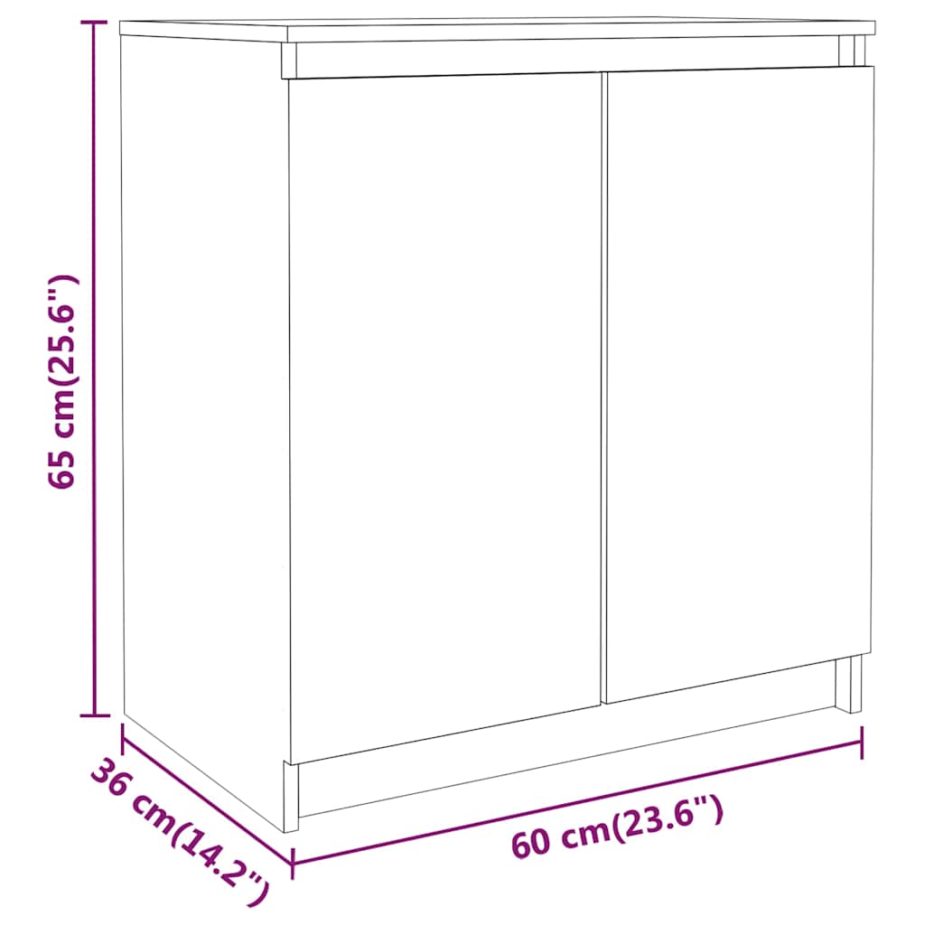 Side Cabinets 3 pcs Solid Wood Fir