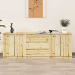 Side Cabinets 3 pcs Solid Wood Fir