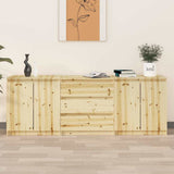 Side Cabinets 3 pcs Solid Wood Fir