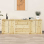 Side Cabinets 3 pcs Solid Wood Fir