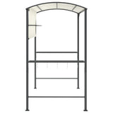 Gazebo with Roof 220x110x200 cm Cream - Top-Down View