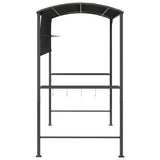 Gazebo with Roof 220x110x200 cm Anthracite - Top-Down View