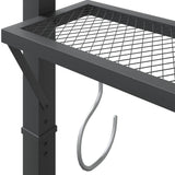 Gazebo with Roof 220x110x200 cm Anthracite - Rear View