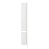 Shower Niche with 2 Compartments High Gloss White 41x69x9 cm - Side View