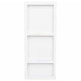 Shower Niche with 3 Compartments High Gloss White 41x99x9 cm