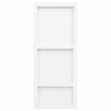 Shower Niche with 3 Compartments High Gloss White 41x99x9 cm - Front View