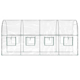 Greenhouse Transparent 160x400x190 cm PVC&Powder-coated Steel