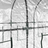 Greenhouse Transparent 160x400x190 cm PVC&Powder-coated Steel - 45-Degree Angle