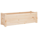 Garden Planters 2 pcs 100x31x31 cm Solid Pinewood