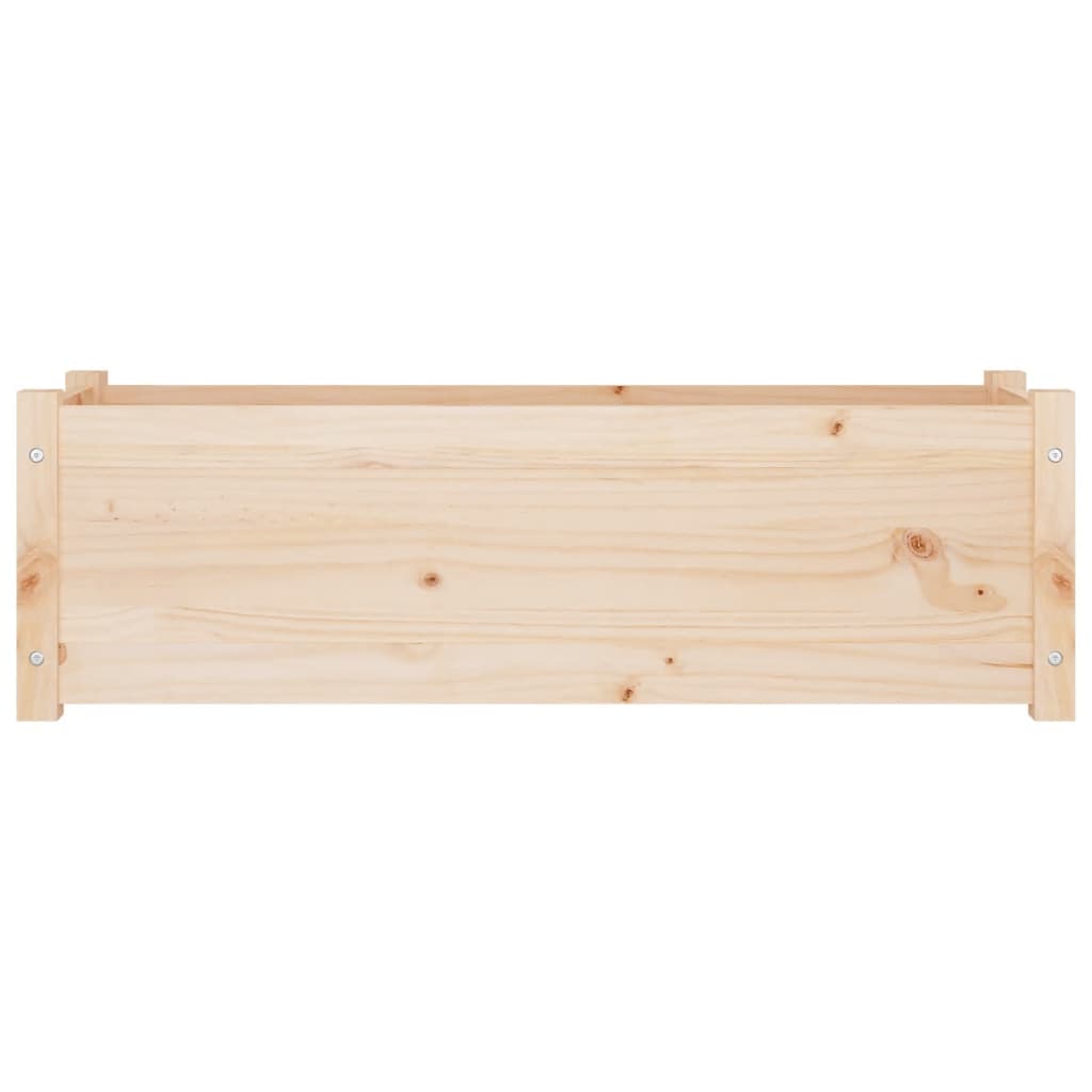 Garden Planters 2 pcs 100x31x31 cm Solid Pinewood