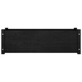 Garden Planter Black 100x31x31 cm Solid Pinewood