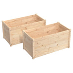 Garden Planters 2 pcs 100x50x50 cm Solid Pinewood
