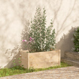 Garden Planters 2 pcs 100x50x50 cm Solid Pinewood