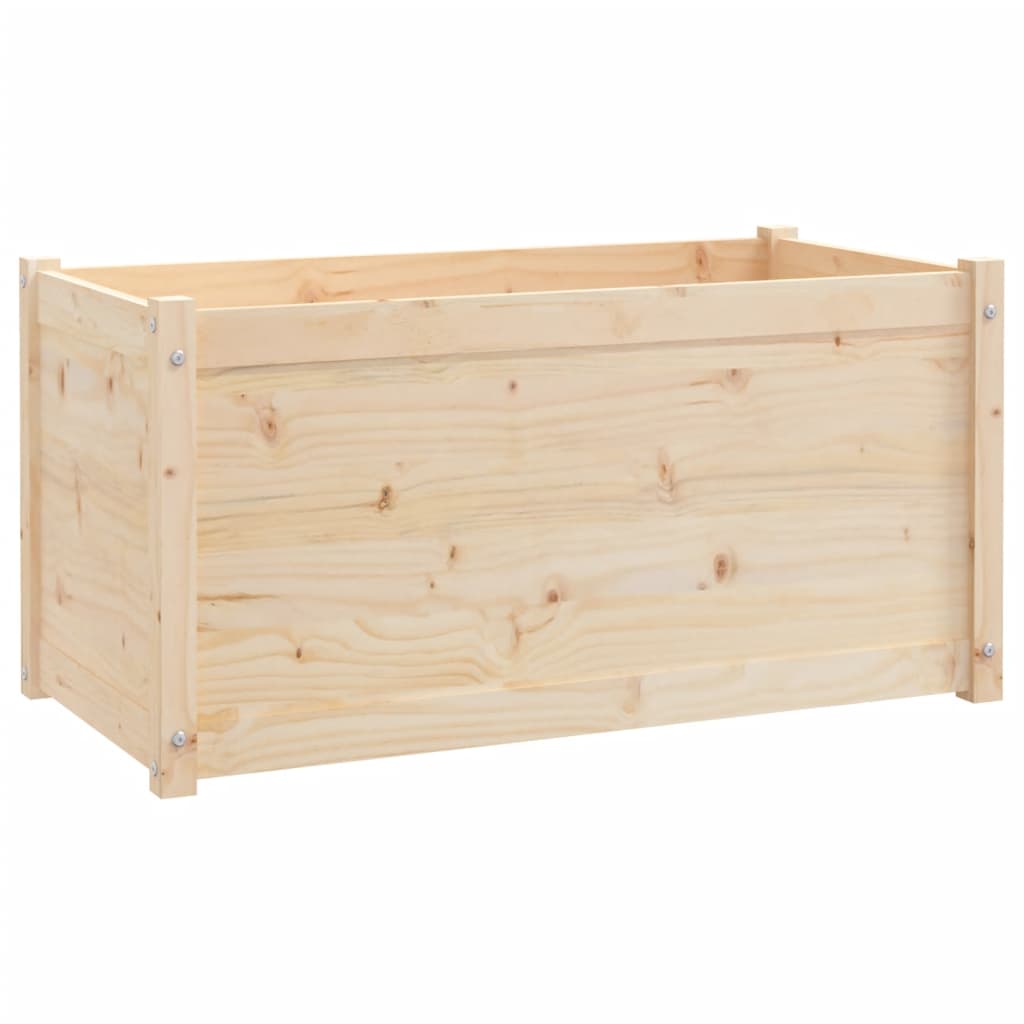 Garden Planters 2 pcs 100x50x50 cm Solid Pinewood
