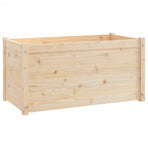 Garden Planters 2 pcs 100x50x50 cm Solid Pinewood