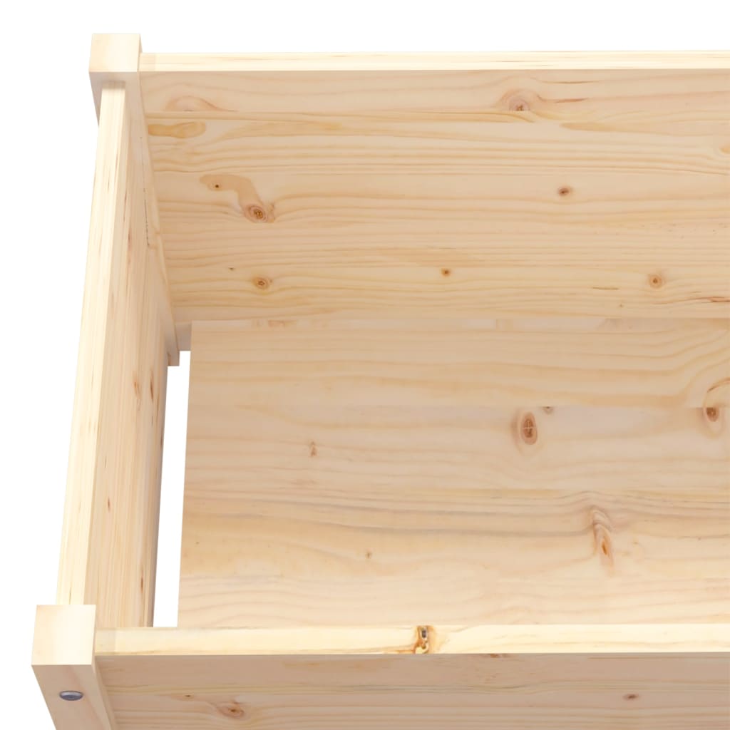 Garden Planters 2 pcs 100x50x50 cm Solid Pinewood