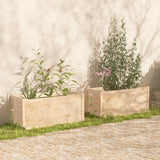 Garden Planters 2 pcs 100x50x50 cm Solid Pinewood