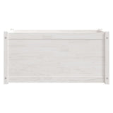 Garden Planter White 100x50x50 cm Solid Pinewood