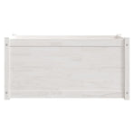Garden Planter White 100x50x50 cm Solid Pinewood