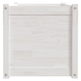 Garden Planter White 100x50x50 cm Solid Pinewood