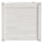 Garden Planter White 100x50x50 cm Solid Pinewood
